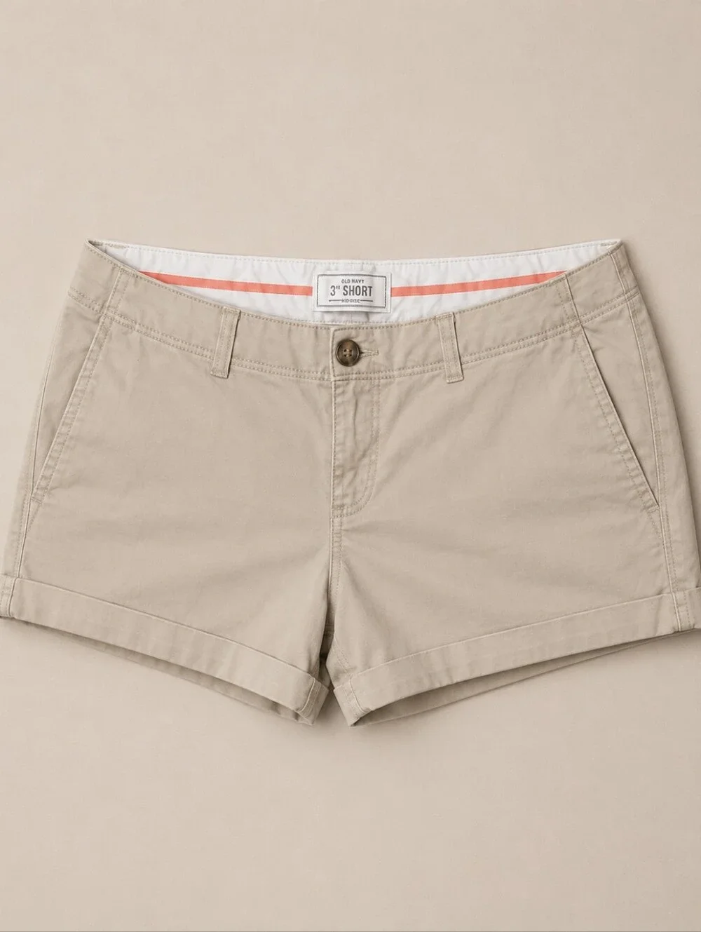 Old Navy Khaki Chino Shorts 3.5